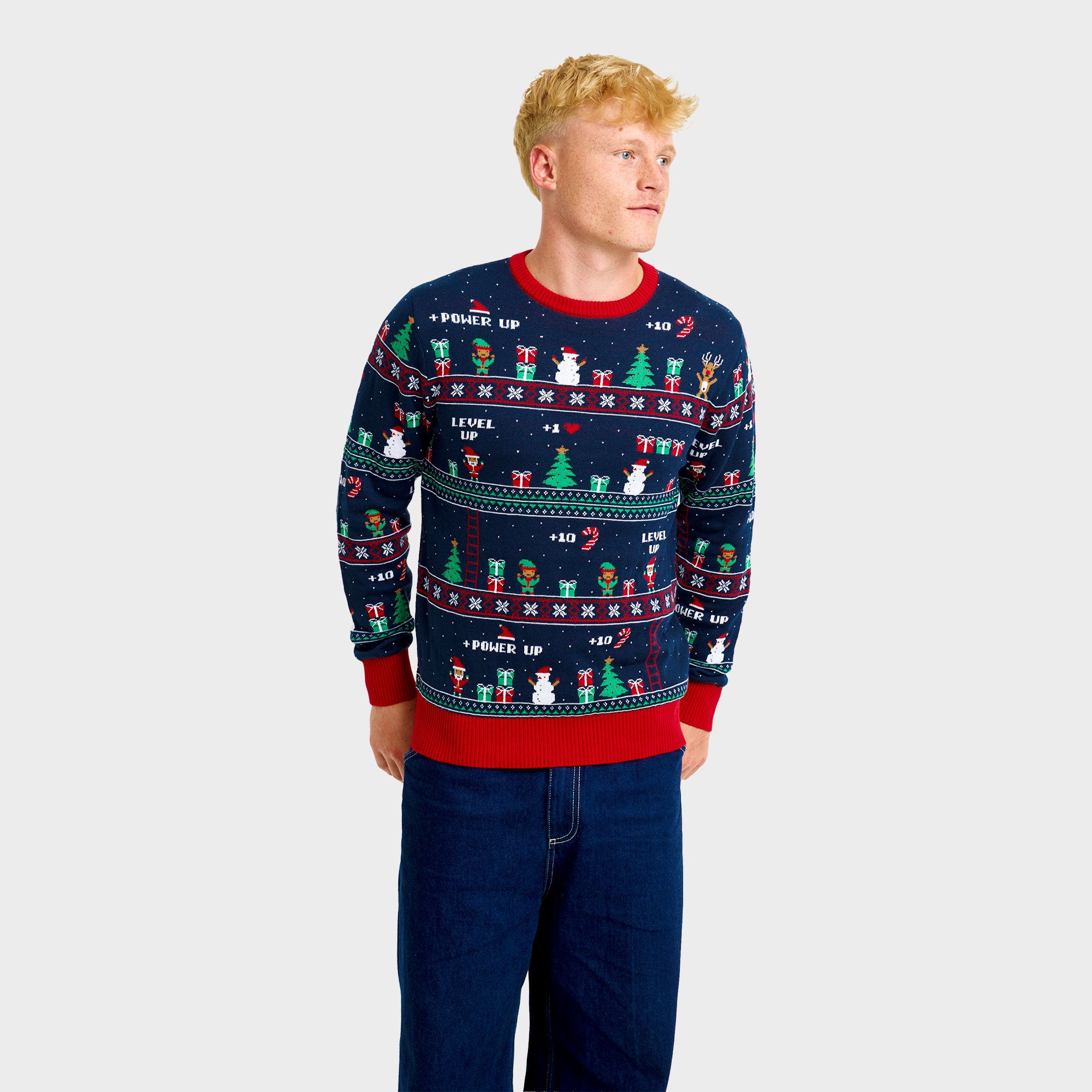 Vintage Gaming julesweateren - Herre